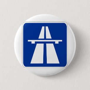 deutsches Autobahnzeichen Button