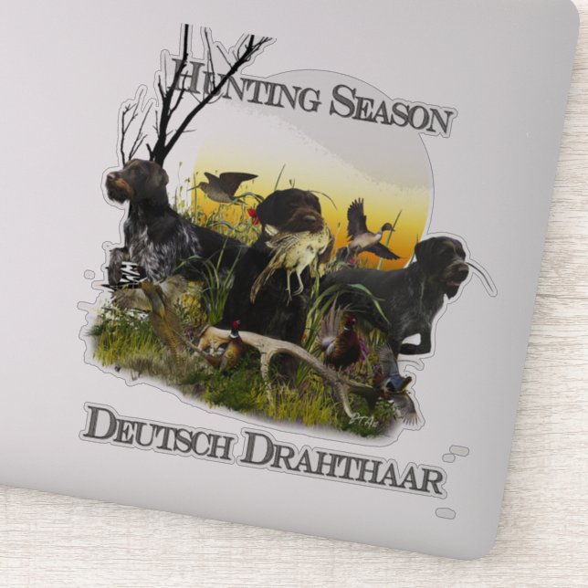 Deutsches Drahthaar Pointer Aufkleber (Detail)