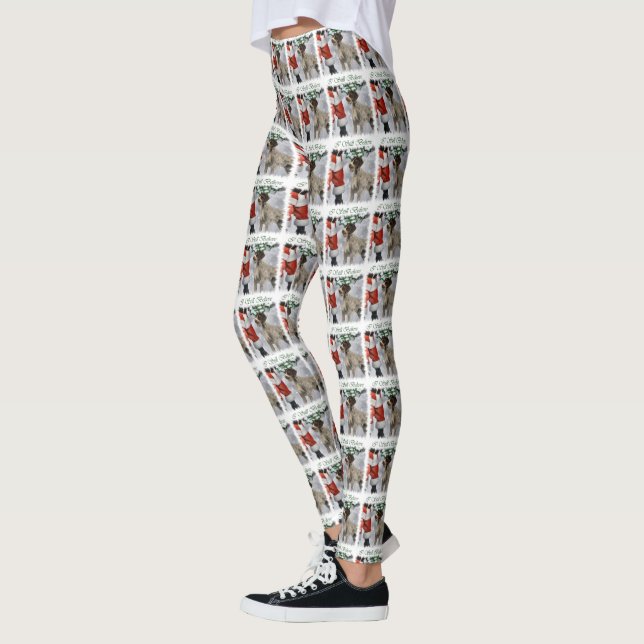 Deutsches Drahthaar Pointer Christmas Leggings (Links)
