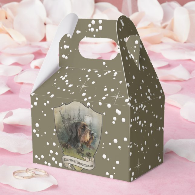 Deutsches Drahthaar Pointer Geschenkschachtel (Hochzeit)