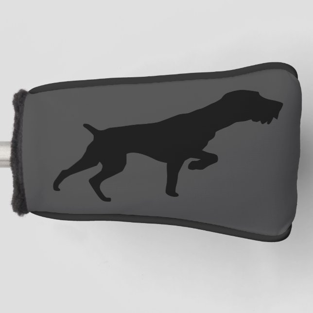 Deutsches Drahthaar Pointer Hat Golf Headcover (Vorderseite)