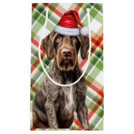 Deutsches Drahthaar Pointer Holiday Kariert Weihna Kleine Geschenktüte