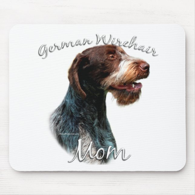 Deutsches Drahthaar Pointer Mama 2 Mousepad (Vorne)