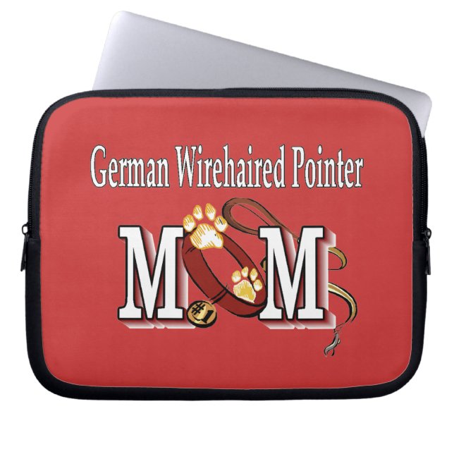 Deutsches Drahthaar Pointer Mama Geschenke Laptopschutzhülle (Vorderseite)