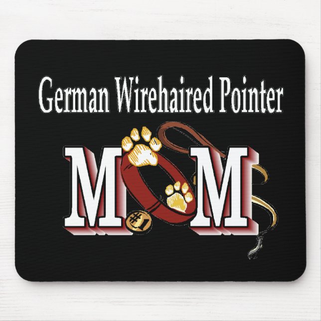 Deutsches Drahthaar Pointer Mama Geschenke Mousepad (Vorne)