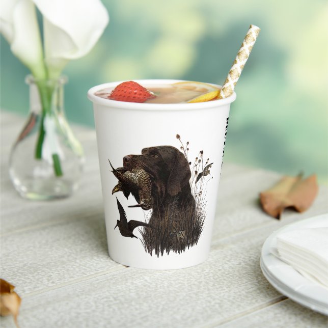 Deutsches Drahthaar Pointer Pappbecher (In Situ)