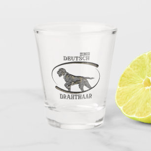 Deutsches Drahthaar Pointer Schnapsglas