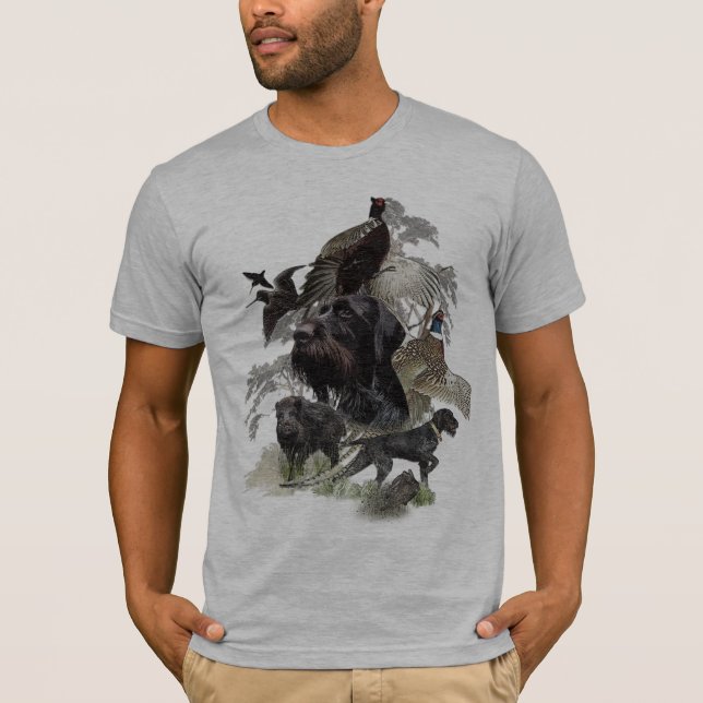 Deutsches Drahthaar Pointer T-Shirt (Vorderseite)