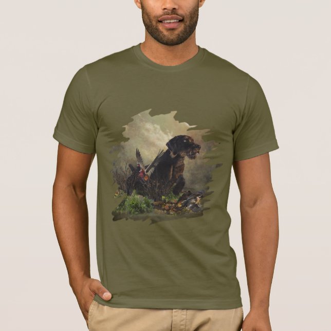 Deutsches Drahthaar Pointer T - Shirt (Vorderseite)