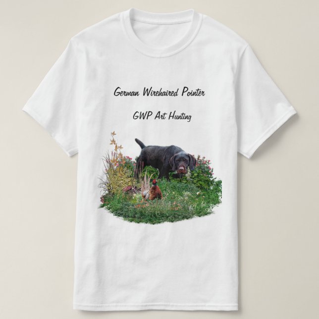 Deutsches Drahthaar Pointer T - Shirt (Design vorne)
