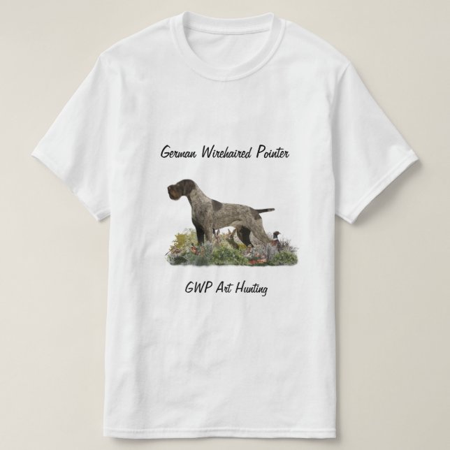 Deutsches Drahthaar Pointer T - Shirt (Design vorne)