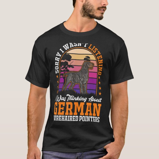 Deutsches Drahthaar Pointer T-Shirt (Vorderseite)
