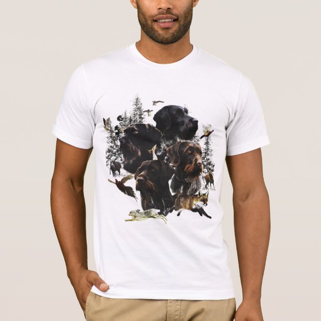 Deutsches Drahthaar Pointer T-Shirt (Vorderseite)
