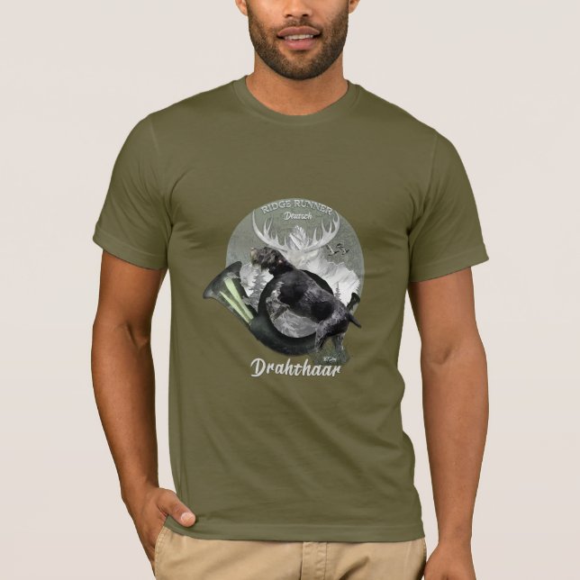 Deutsches Drahthaar Pointer T-Shirt (Vorderseite)