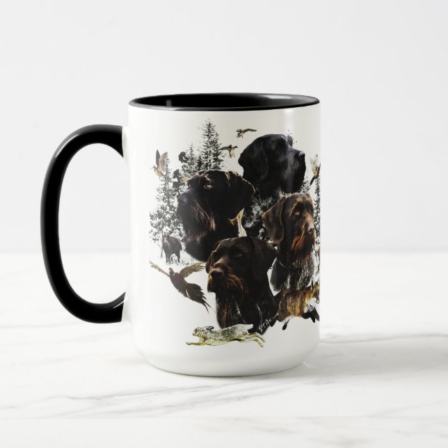 Deutsches Drahthaar Pointer Tasse (Links)