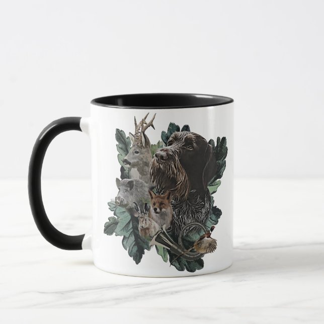 Deutsches Drahthaar Pointer Tasse (Links)