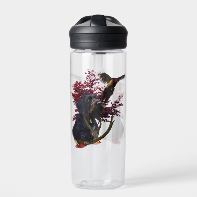 Deutsches Drahthaar Pointer Trinkflasche (Vorderseite)