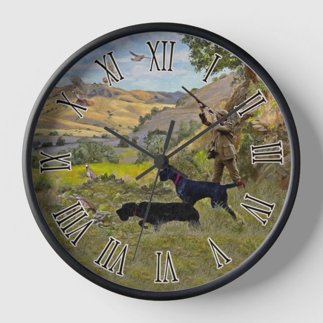 Deutsches Drahthaar Pointer Uhr (Vorderseite)