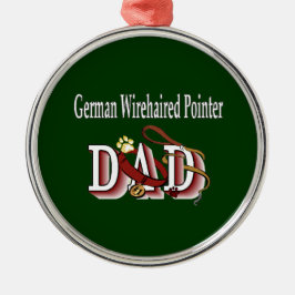 Deutsches Drahthaar Pointer Vater Ornament Aus Metall
