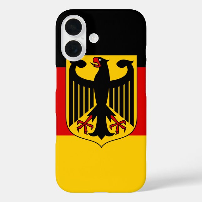 deutsches Emblem iPhone 16 Hülle (Rückseite)