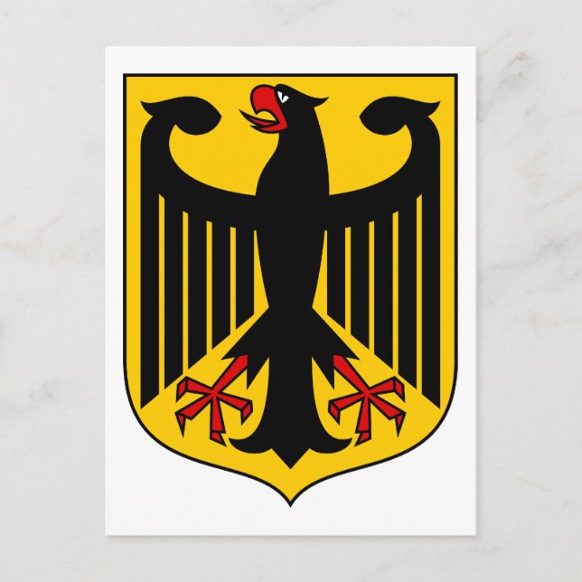 deutsches Emblem Postkarte (Vorderseite)