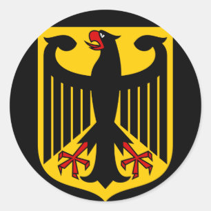 deutsches Emblem Runder Aufkleber