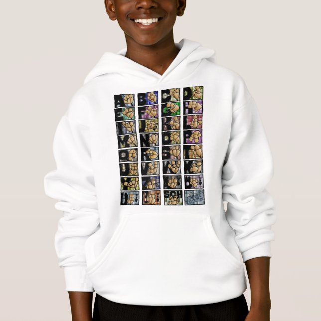 Deutsches Fingeralphabet 3 (2025) Hoodie (Vorderseite)