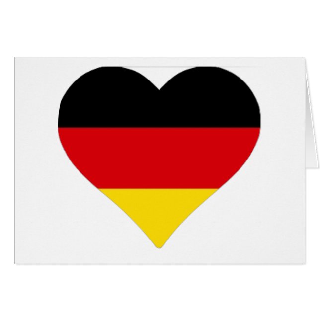 Deutsches Flaggen-Herz (Vorderseite (Horizontal))
