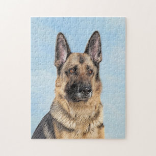Deutsches Hirtengemälde - Niedliche Original Hund