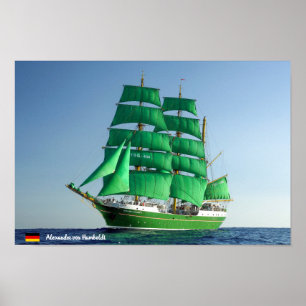 Deutsches hohes Schiff Alexandre von Humboldt Poster