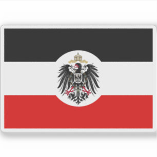 Deutsches Kolonialreich (Reichskolonialflagge) Aufkleber