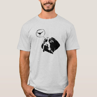 Deutsches kurzhaariger Zeiger-"Vögel für Gehirne" T-Shirt