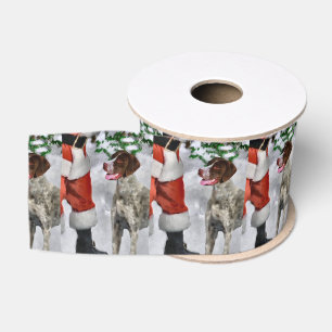 Deutsches kurzhaariger Zeiger-Weihnachten Ripsband
