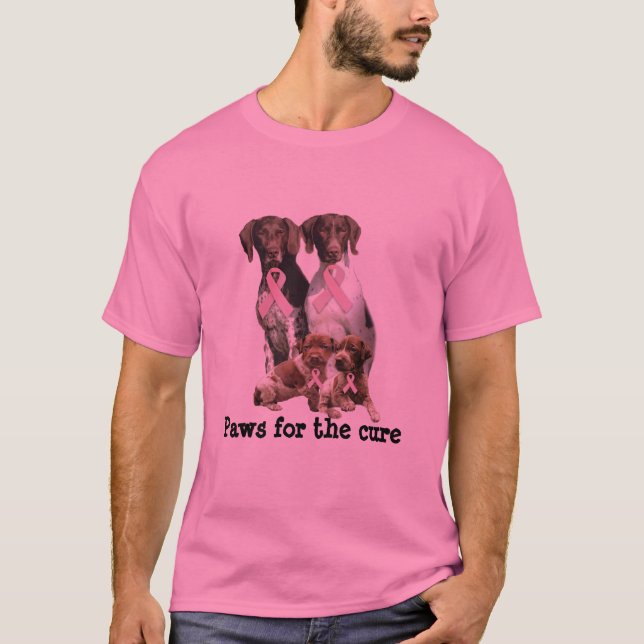 Deutsches kurzhaariges Brustkrebs-UnisexShirt T-Shirt (Vorderseite)