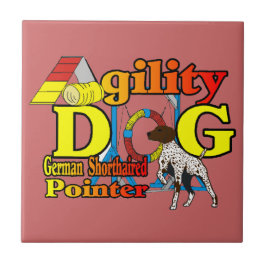Deutsches Kurzpointer-Agility Fliese