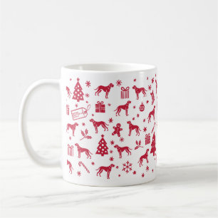 Deutsches Kurzzeitpointer Weihnachtsdesign Kaffeetasse