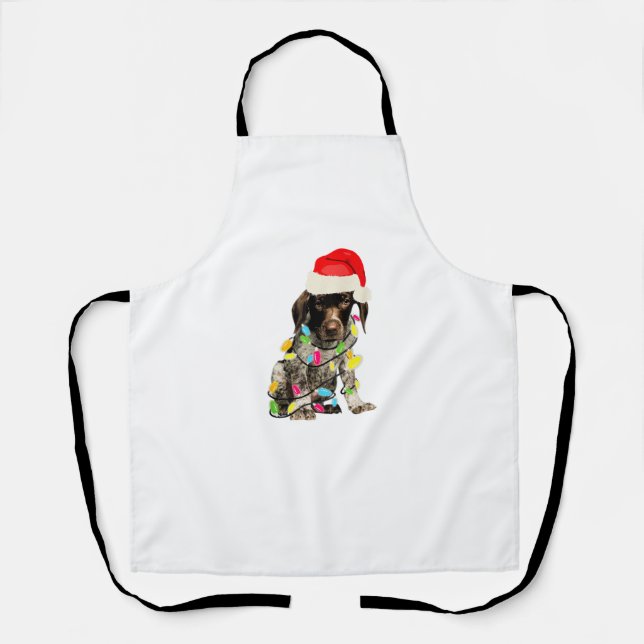 Deutsches Kurzzeitpointer Weihnachtsdesign Schürze (Vorderseite)