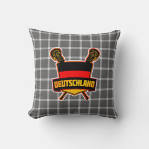 Deutsches Lacrosse-Wurfs-Kissen Kissen