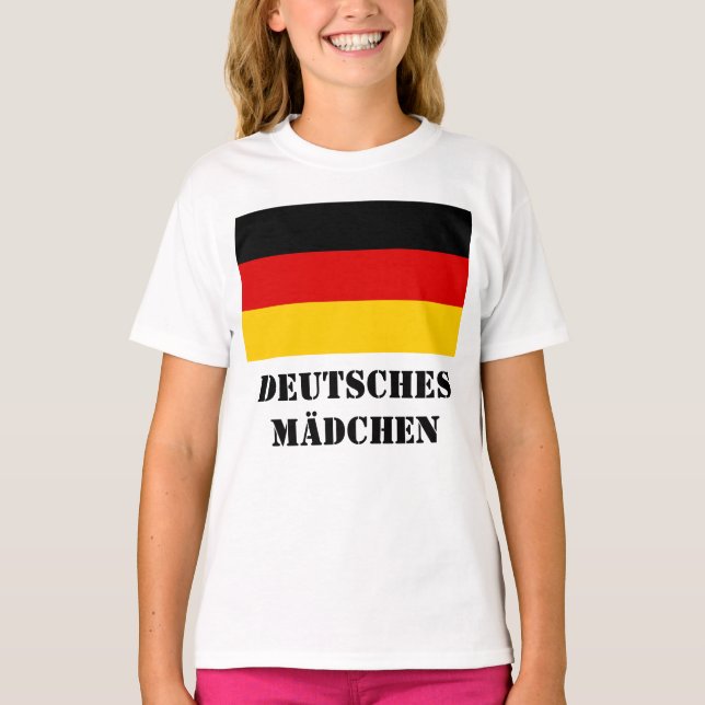 DEUTSCHES MÄDCHEN T-Shirt (Vorderseite)