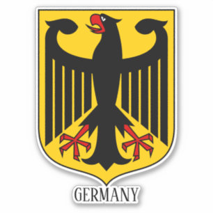 Deutsches Nationalwappen Patriotismus Aufkleber