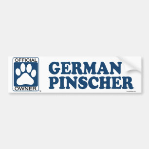 Deutsches Pinscher-Blau Autoaufkleber