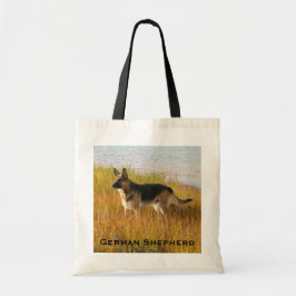 Deutsches Schäferhund-Foto auf Tote Tasche