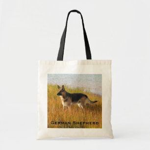 Deutsches Schäferhund-Foto auf Tote Tasche