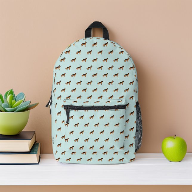 Deutsches Schäferhunde-Muster Personalisiert Bedruckter Rucksack (Von Creator hochgeladen)