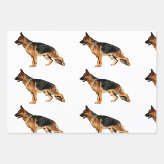 Deutsches Shepherd Wrapping Paper Geschenkpapier Set