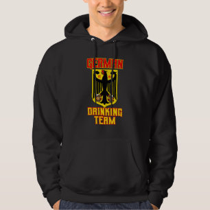 Deutsches Trinkteam Deutschlandflagge Adler Bierkr Hoodie