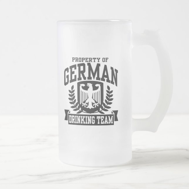 Deutsches Trinkteam Mattglas Bierglas (Rechts)