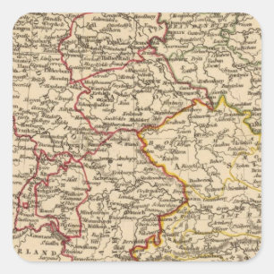 Deutschland 18 quadratischer aufkleber