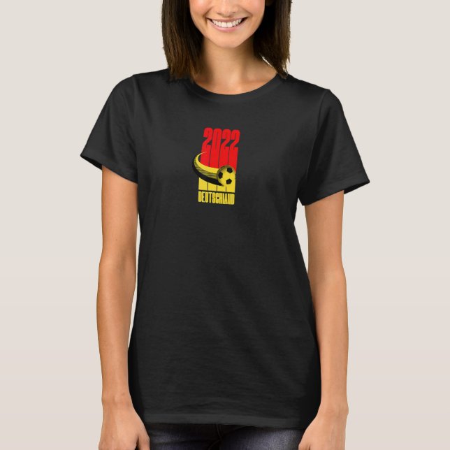 Deutschland 2022 Football Soccer Graphic Deutschla T-Shirt (Vorderseite)