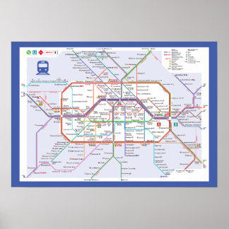 " Deutschland: 2022/heute Berlin - Liniennetz ... Poster